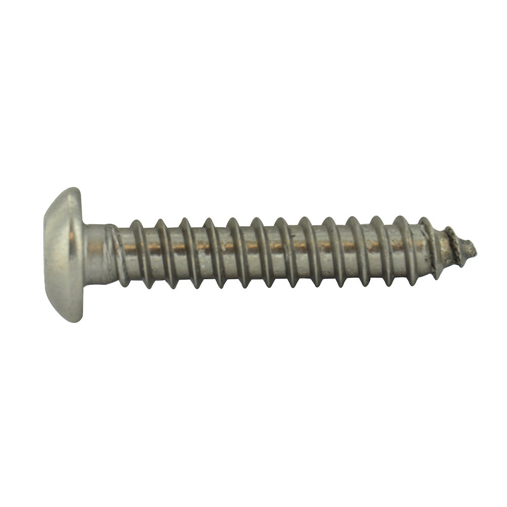 #8 x 3/8 Inch Stainless Steel Hex Pin Button Head Tamper Resistant Sheet Metal Screw
