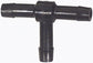 5/32 Inch x 5/32 Inch x 5/32 Inch Black Nylon Vacuum and Washer Hose Barbed Tee Connector