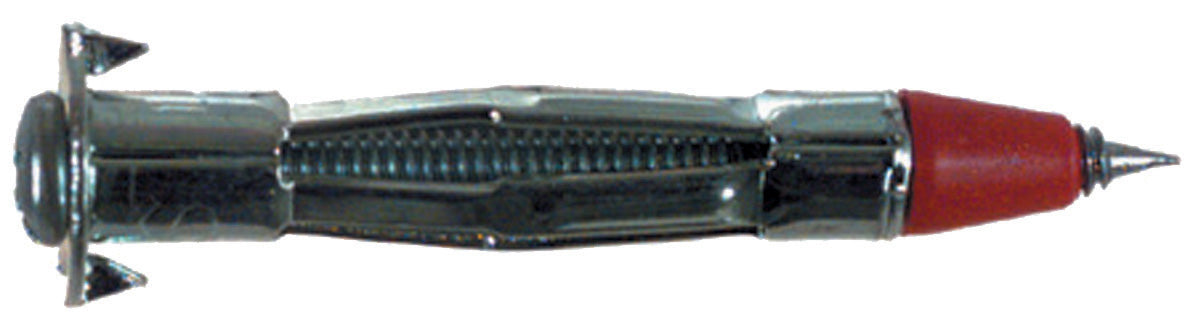 Short Long Drive Point 1/8 Inch x 2-11/32 Inch Cold-Rolled Steel Light Duty Drive-Type Hollow Wall Anchor