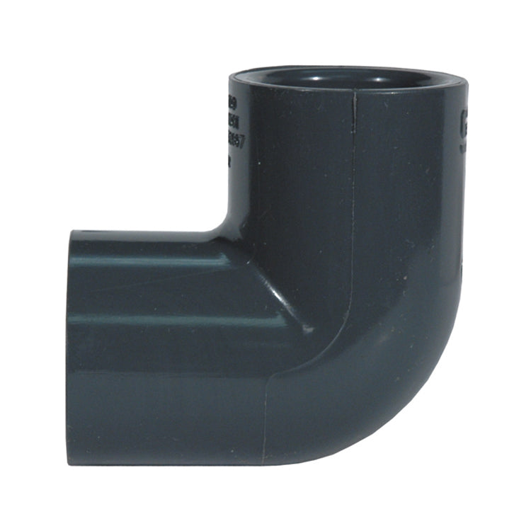 3/4 Inch Socket Sch 80 Dark Gray Pvc 90 Degree Elbow