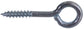 #10-24 x 1-7/16 Inch Zinc Plated 1010 Carbon Steel Lag Screw Eye Bolt