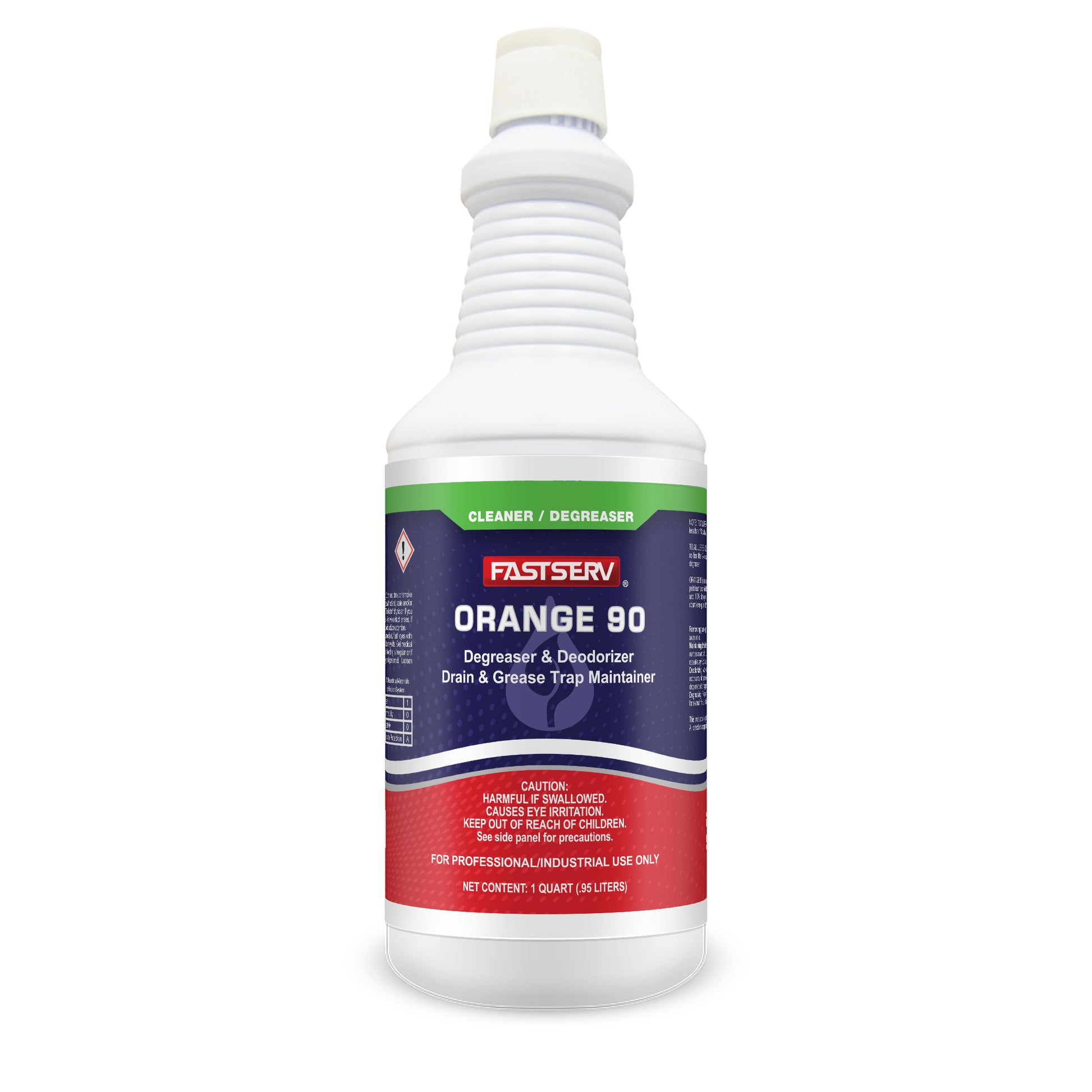 FastServ  Orange 90 Heavy-Duty Citrus Degreaser & Deodorizer - 1 Quart Bottle