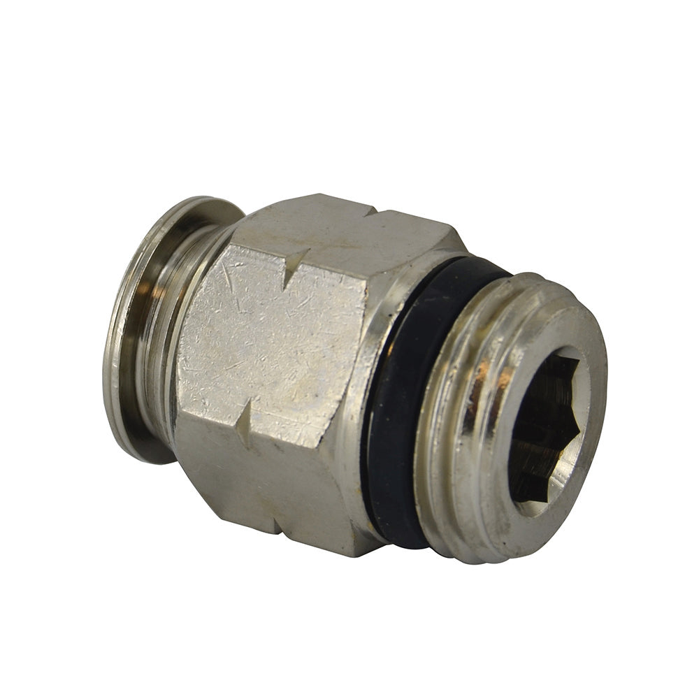 1/2 Inch Tube x 1/2 Inch Pipe Straight Male Connector - Universal Thread