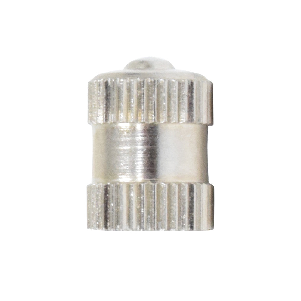 Dome Type Tire Valve Stem Cap Nickel Plated Brass