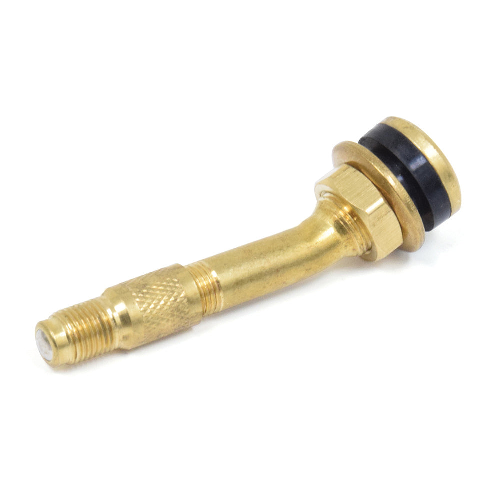 .453 x 2-1/4" Bolt-In Tire Valve Brass For Ford “F" Series  Trucks With 16" Dual Wheels
