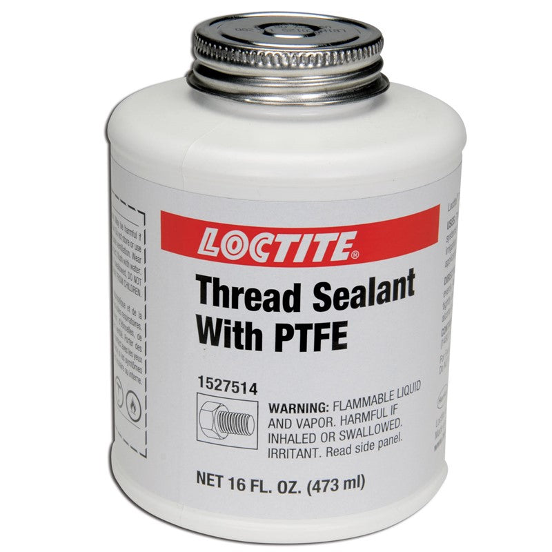 16Oz Ptfe White Loctite Brush Top