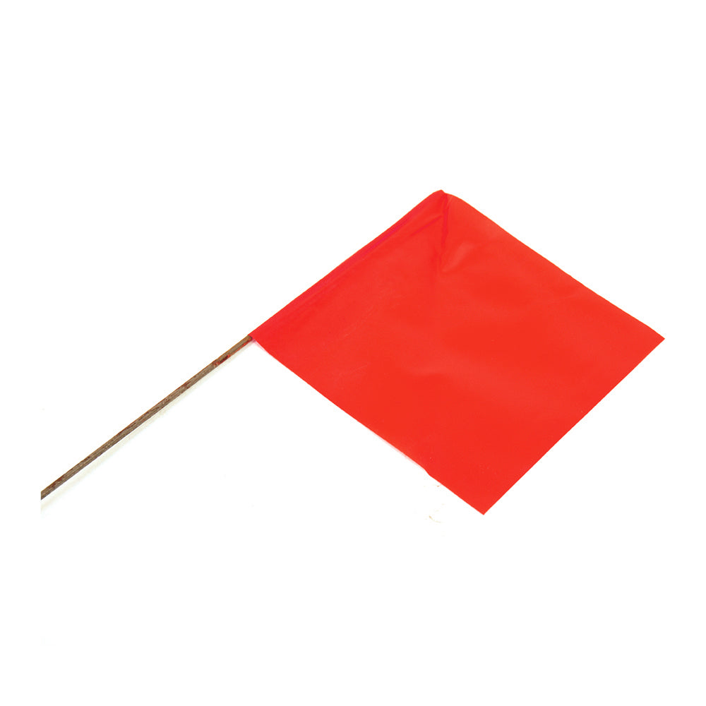 2-1/2" x 3-1/2" Stake Flag Orange Red