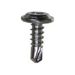 #8-18 x 1/2 Inch Chrome Phillips Round Washer Head Drill Point Screw