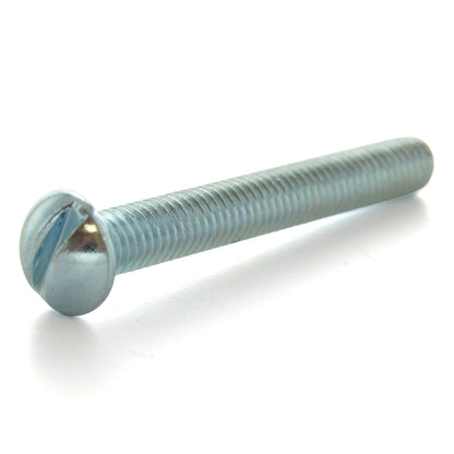 10-32X2-1/2 Slot Round Machine Screw Zinc Plated - Clearance