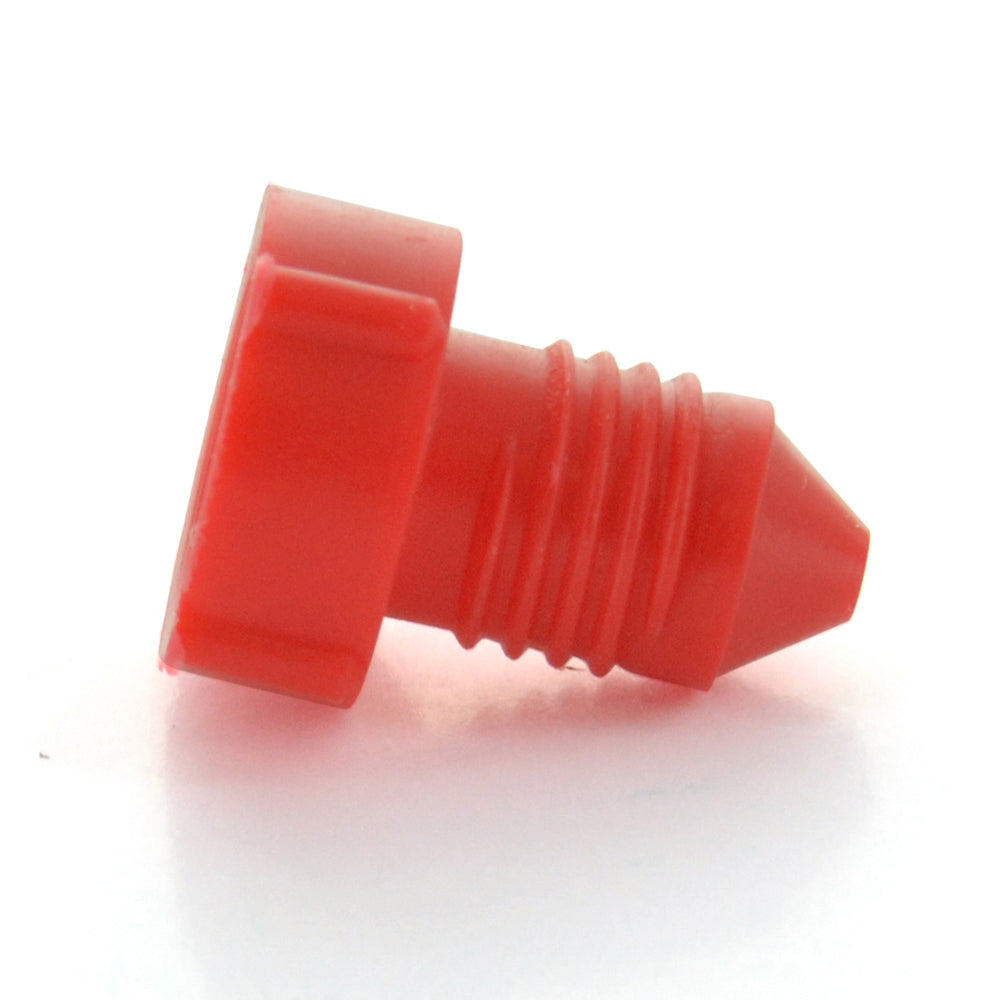 Pd40 Threaded Red Polyethylene Caplug