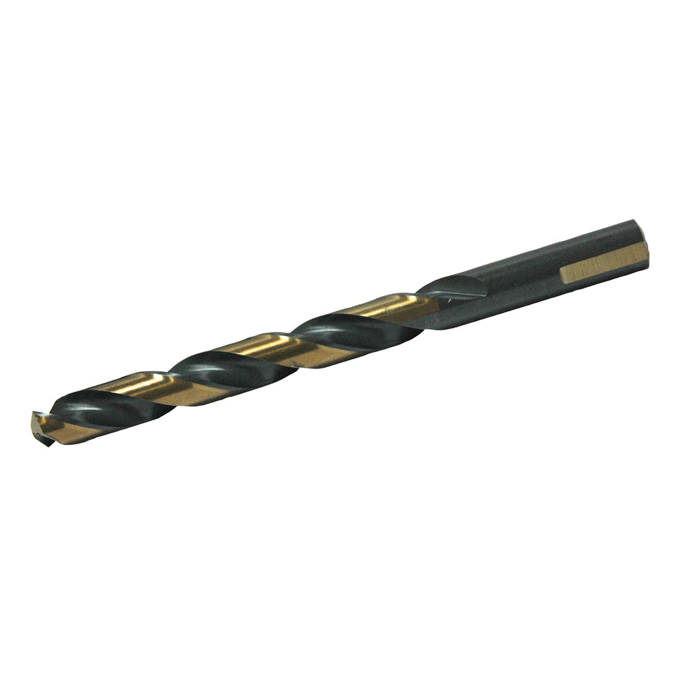 1/8 Inch Wolverine 140-Degree Split Point Jobber Length Drill Gold Finish Hi-Moly Tool Steel