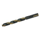3/8 Inch Wolverine 140-Degree Split Point Jobber Length Drill Gold Finish Hi-Moly Tool Steel With 3 Flats