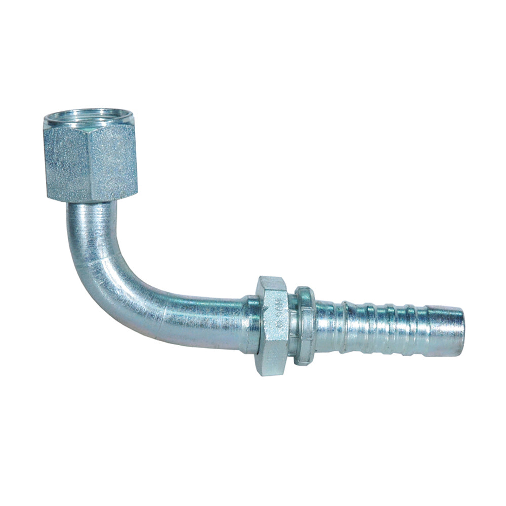 GlobalSpiral Crimp JIC Female Swivel 90M 1/2X1/2 - Clearance