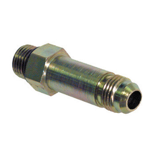 1/2 Inch 10000 psi Zinc Plated Yellow Dichromate Carbon Steel Male Boss O-Ring Extended Connector To Male Jic 37 Degree Male Boss O-Ring Adapter