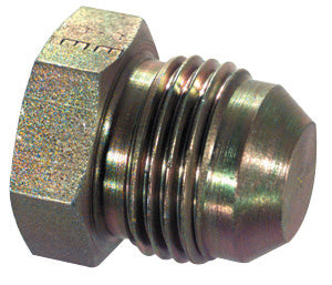 1/2 Inch 6000 Psi Zinc Plated Carbon Steel JIC 37 Degree Adapter - Plug