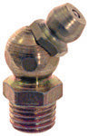M8 x 1 Zinc Yellow Steel 45 Degree Euro Hydraulic Grease Fitting