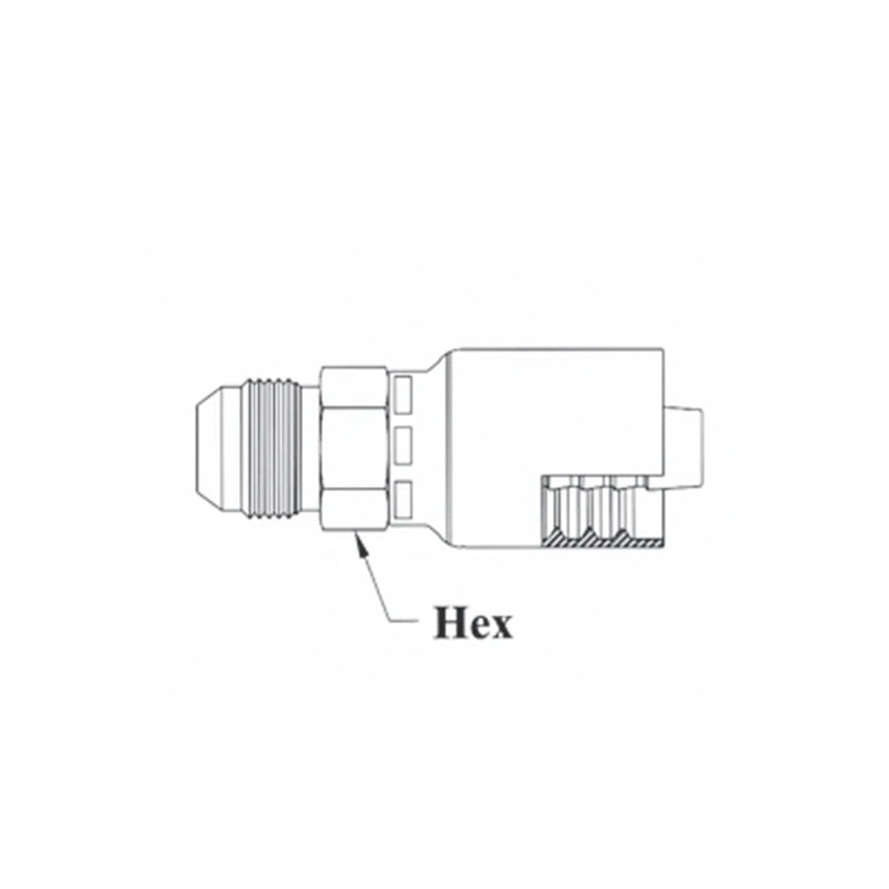 1-1/4x1-1/4 MALE JIC 37 DEG RIGID