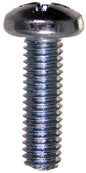 M6 x 1 x 20 mm Coarse Class 4.8 Zinc Plated Steel Phillips Drive Pan Head Machine Screw