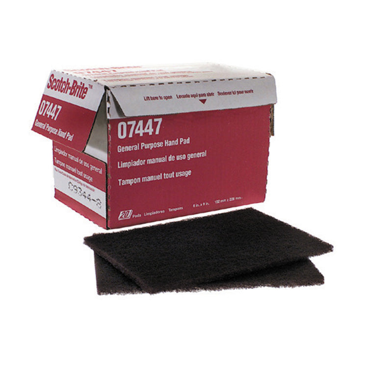 3M 6 Inch x 9 Inch Ultra Fine Scuff Pad Gray Silicon Carbide Box of 20
