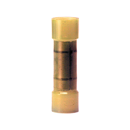 12-10 Awg Yellow Electrolytic Copper Terminal Nylon Insulated Flared Butt Connector