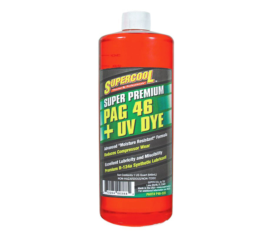 Pag Oil + U/V Dye - 46 Viscosity - 8 Oz Bottle
