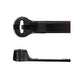 7 Inch 18 Lb Thomas and Betts Ty-Rap Nylon 6/6 Weather Resistant Cable Tie Black