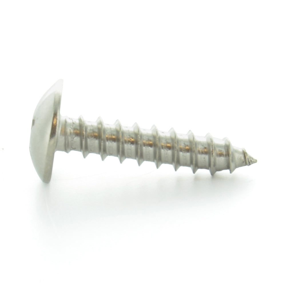 #8 x 1 Inch Plain 18-8 (A2) Stainless Steel Truss Head Type-A Self-Tapping Sheet Metal Screw