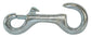 3/8 Inch X 3-1/2 Inch Nickel Plated Steel Snap Open Ended Hook