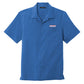Men's X-Large Blue Button Up Camp Shirt with Winzer Embroidered Logo