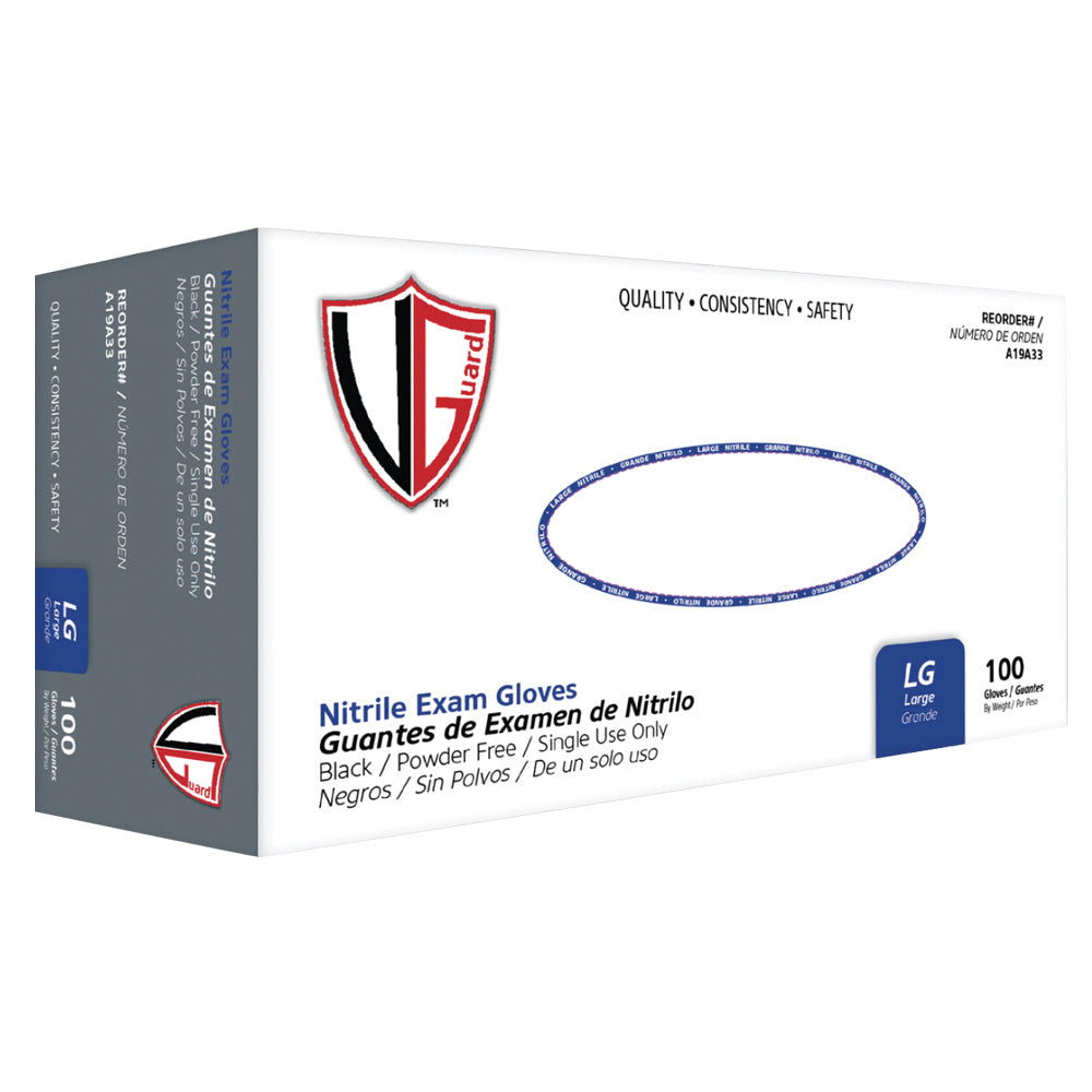 Medium 7mil Nitrile Disposable Gloves with roughened texture for grip. 100/box
