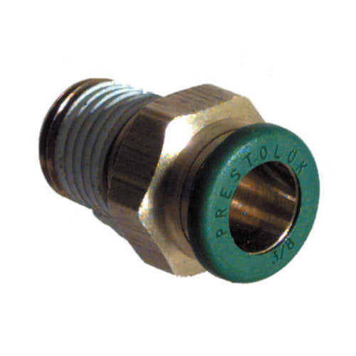 1/2 Inch x 1/4 Inch Nickel Plated Brass Push-In Tube Male Connector