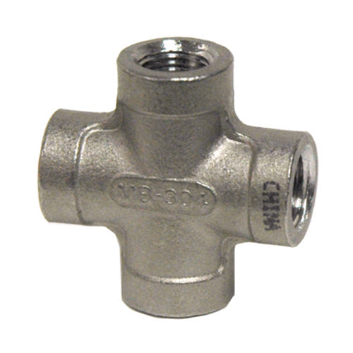 1/2" Schelule 40 Npt 304 Stainless Steel Cross