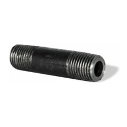1/4" x 3" Schedule 80 Male Npt Black Seamless Carbon Steel Pipe Nipple