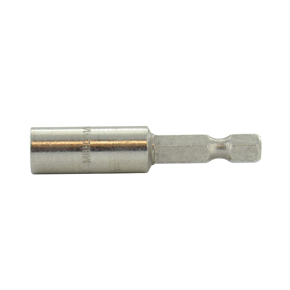 1/4 Inch Hex Drive 1/4 Inch Shank 3 Inch Length Stainless Steel Magnetic Bit Holder With C-Ring