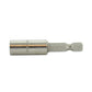 1/4 Inch Hex Drive 1/4 Inch Shank 3 Inch Length Stainless Steel Magnetic Bit Holder With C-Ring