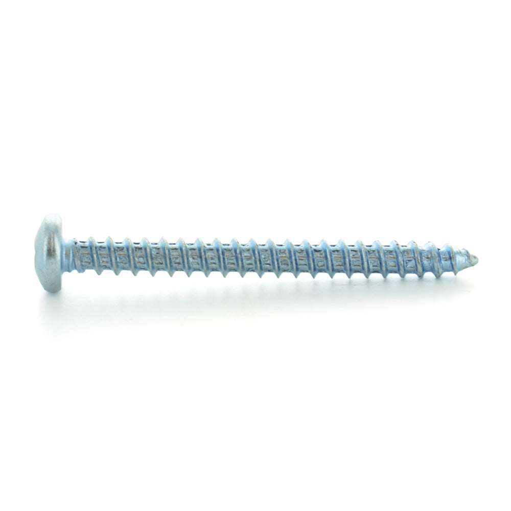 #10-12 x 1-1/4 Inch Zinc Plated Low Carbon Steel Pan Head Type-A Self-Tapping Sheet Metal Screw