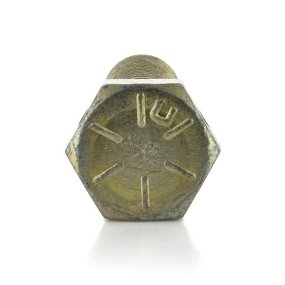 5/16-18X1" Grade 8 Hex Head Cap Screw Zinc Yellow With Hole Through The Head - Clearance