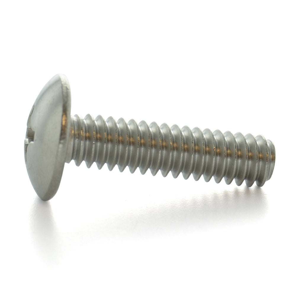 1/4-20 x 5/8 Inch Coarse Plain 18-8 (A2) Stainless Steel #3 Phillips Drive Truss Head Machine Screw
