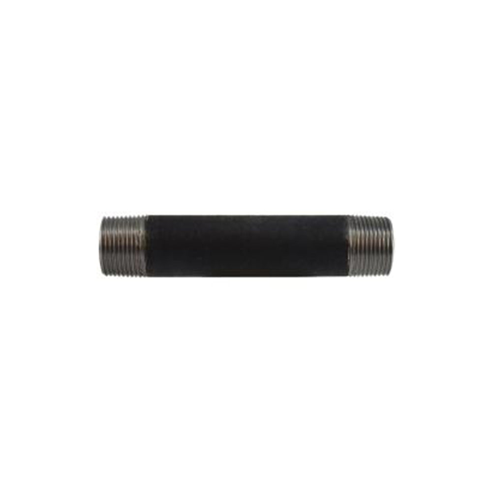 1" x 12" Schedule 80 Threaded Black Welded Steel Pipe Nipple