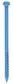 1/4 Inch x 2-3/4 Inch Slotted Hex Head Concrete Screw Anchor Blue Ceramic Coated Carbon Steel