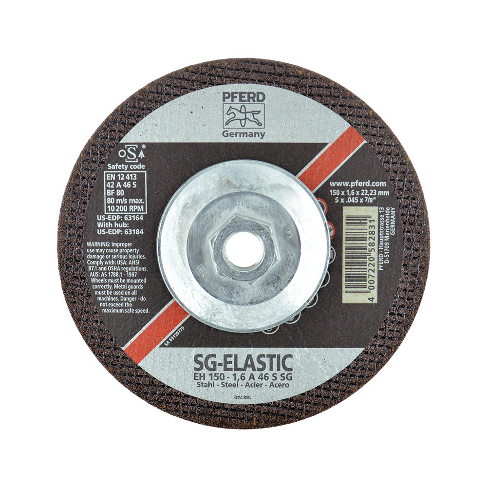 Pferd Performance Line SG Depressed Center Type 27 Cut-Off Wheel 6 Inch x .045 Inch x 5/8-11 Inch