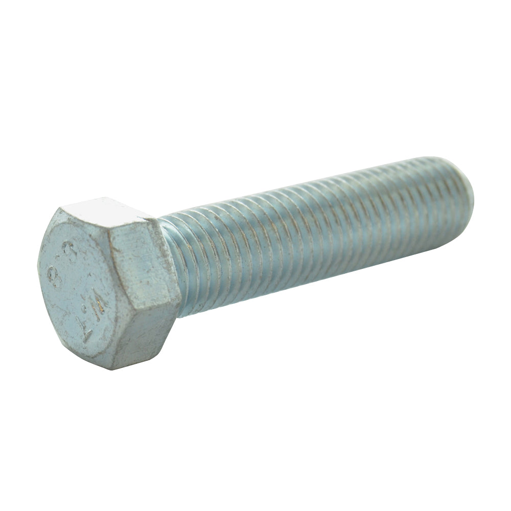 M10 x 1.25 x 40 mm Fine Class 8.8 Zinc Plated Steel Reduced Hex Head Cap Screw