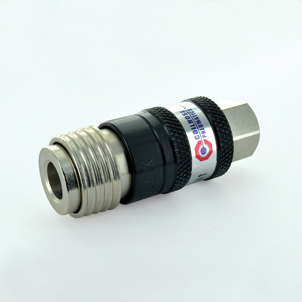 3/8 Inch 5-In-1 Automatic Safety Exhaust Coupler