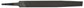 19/32 Inch x 6 Inch Bastard Cut Black Oxide Steel Rectangular Black Maxi Sharp® Flat File