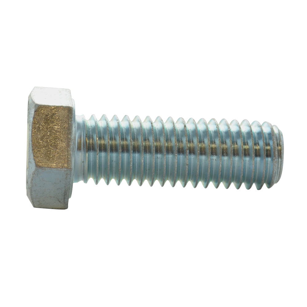 1/2-13 x 3/4 Inch Coarse Grade 5 Zinc Plated Steel Hex Head Cap Screw