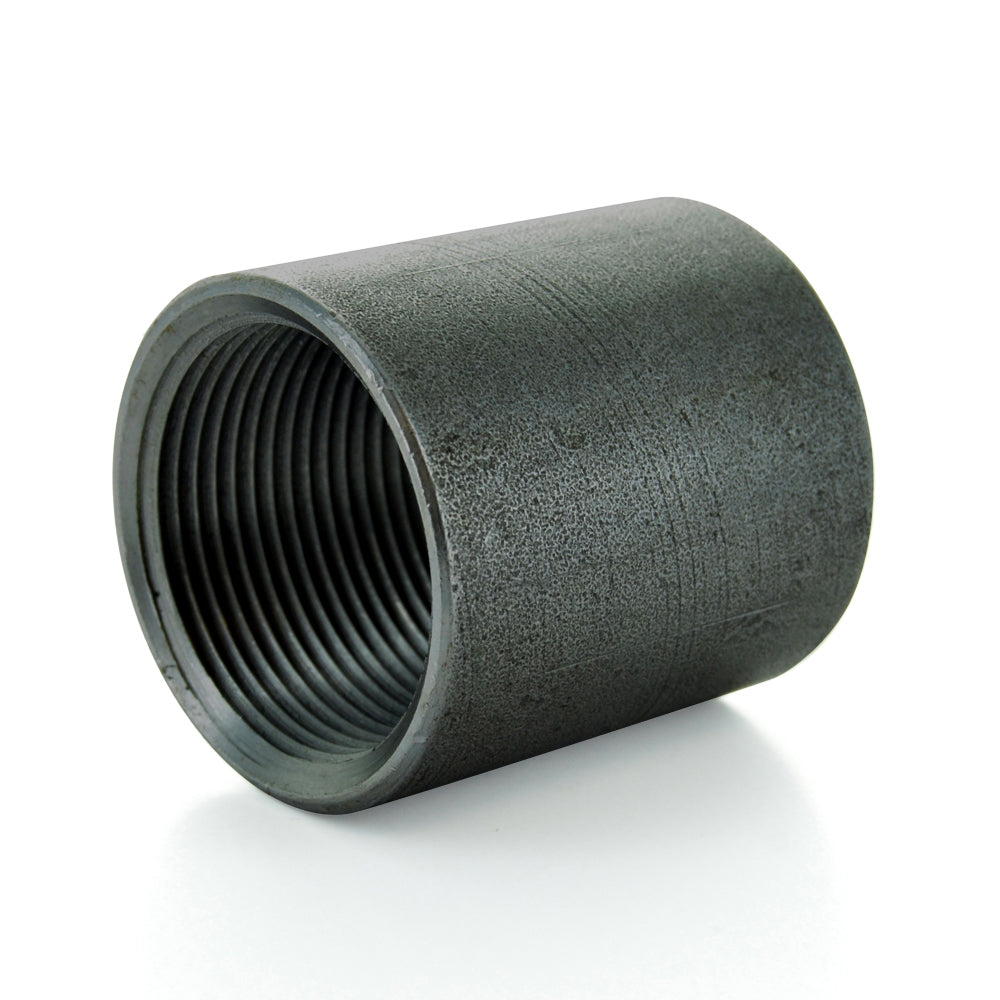 3/8" Schedule 40 Female NPT Black Welded Malleable Iron Pipe Coupling USA