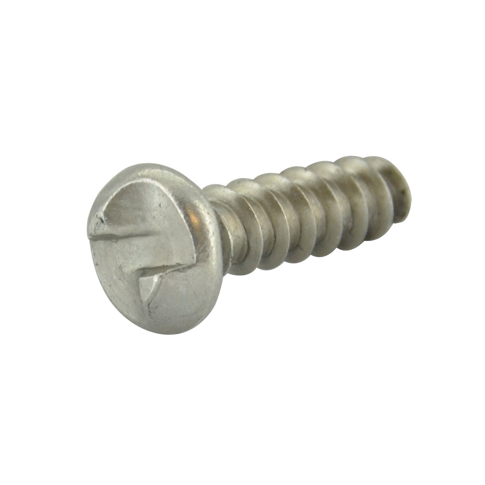 #6 x 1/2 Inch Stainless Steel One-Way Round Head Sheet Metal Screw - Clearance