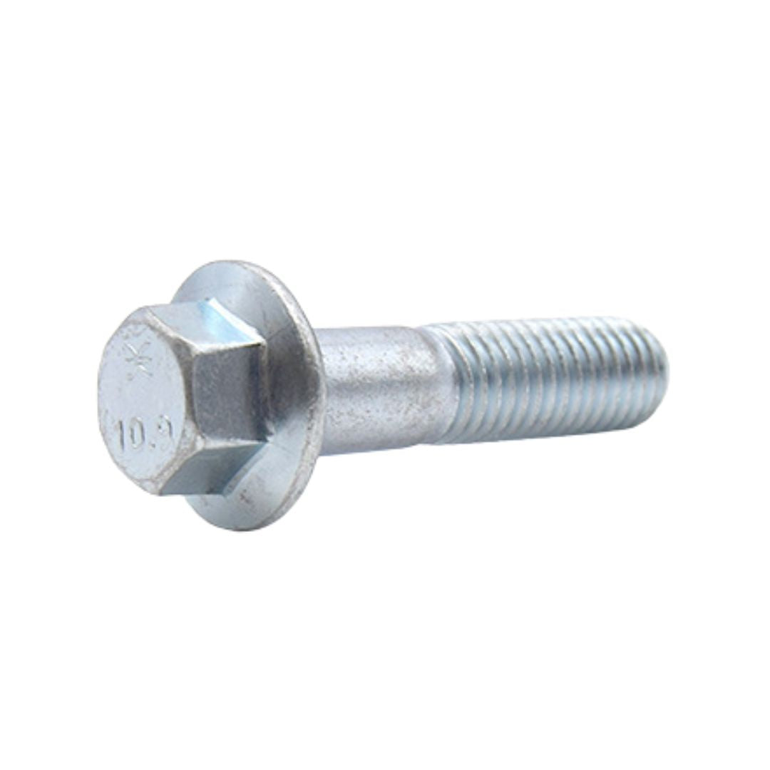 M12 x 1.75 x 40Mm Reduced Head Hex Flange Screw Non Serrated Frame Bolts Zinc Plated Grade 10.9