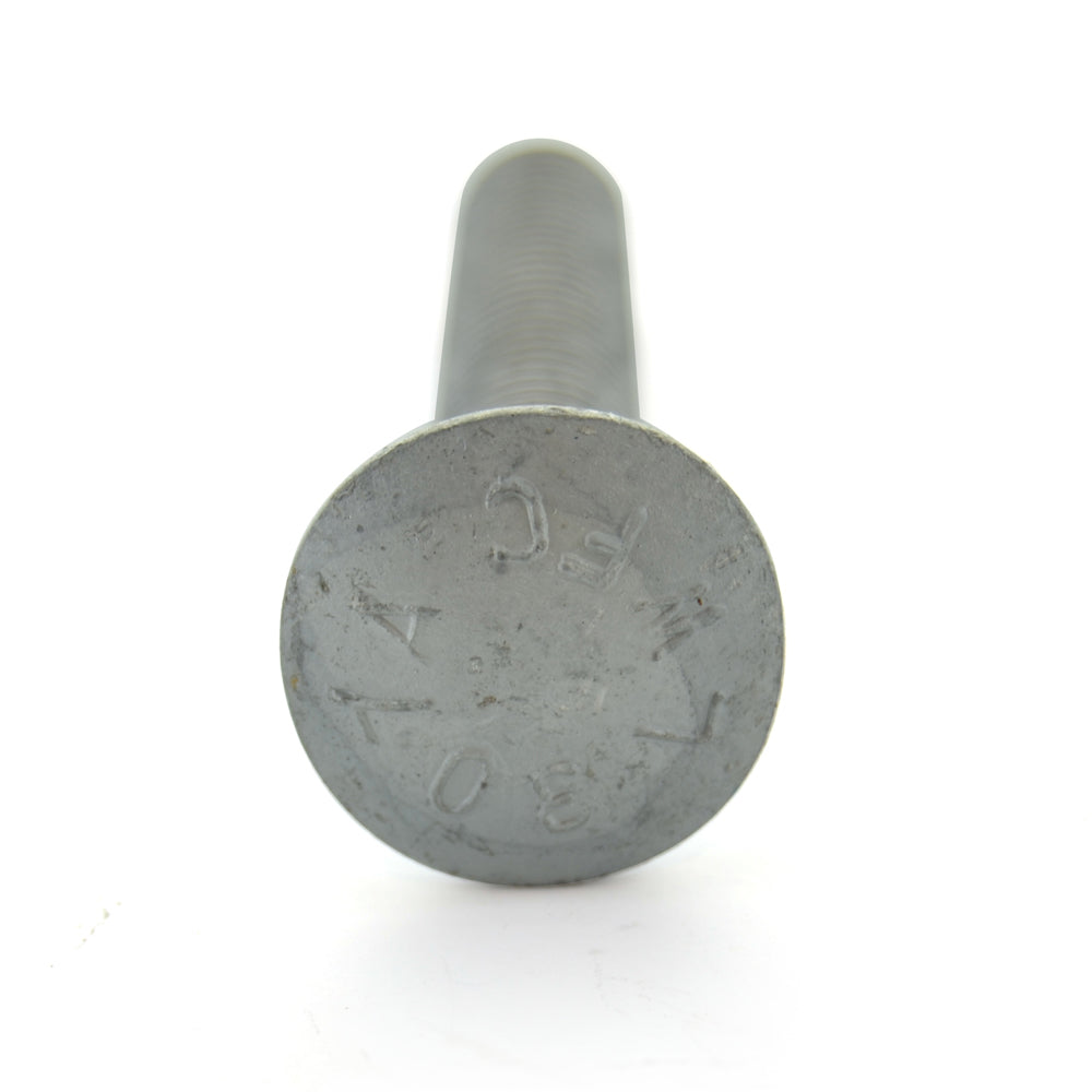 5/16-18 x 2-1/2 Inch Coarse Hot Dip Galvanized A307 Grade A Round Head Carriage Bolt
