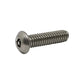 #8-32 x 3/4 Inch Stainless Steel Hex Pin Button Head Tamper Resistant Machine Screw